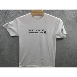 Vintage ROLL A FATTY PIMP DADDY Stanky Danky Men's Large Alstyle T-shirt